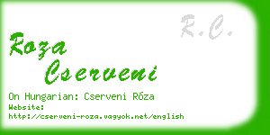 roza cserveni business card