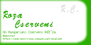 roza cserveni business card